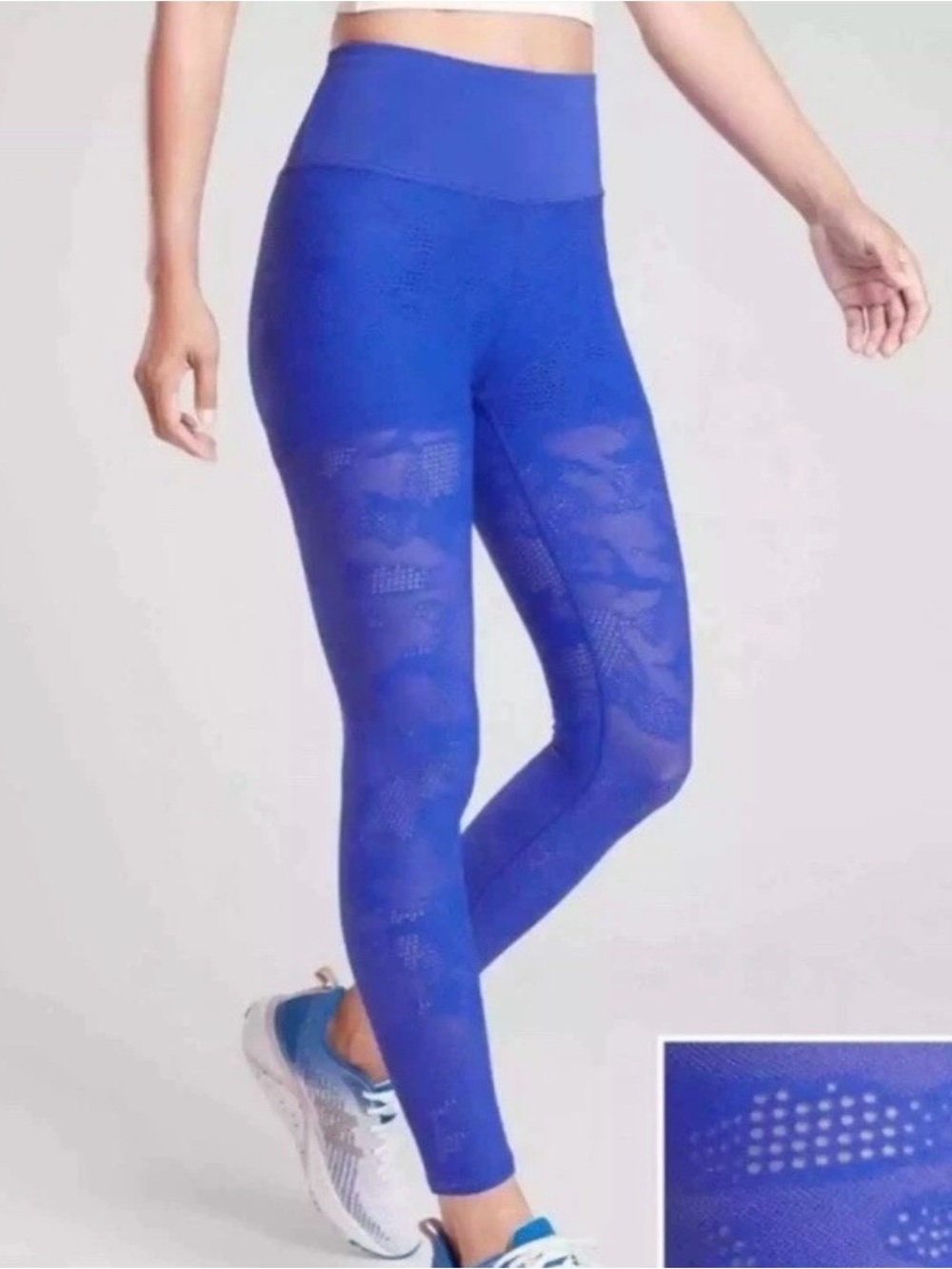 Athleta Phenom Camo 7/8 Tight Blue Leggings XS